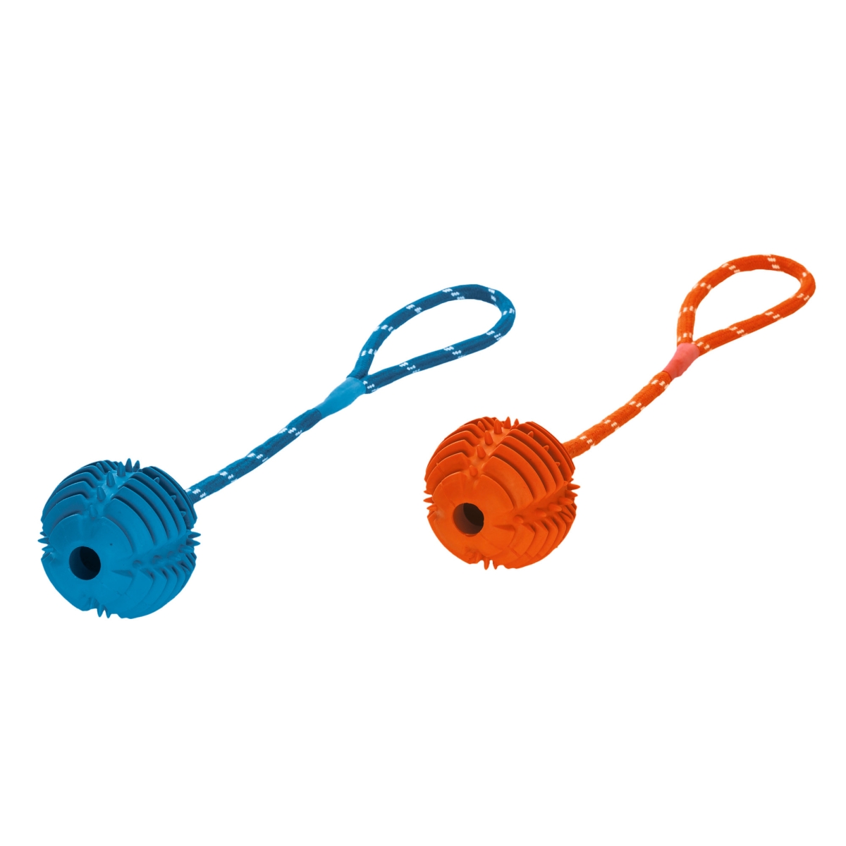 Hunter Tooth Ball žaislas su virve, 40 cm, oranžinis - 