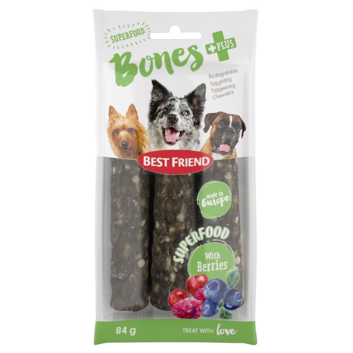 Best Friend kramtukai su uogomis, 84 g - 