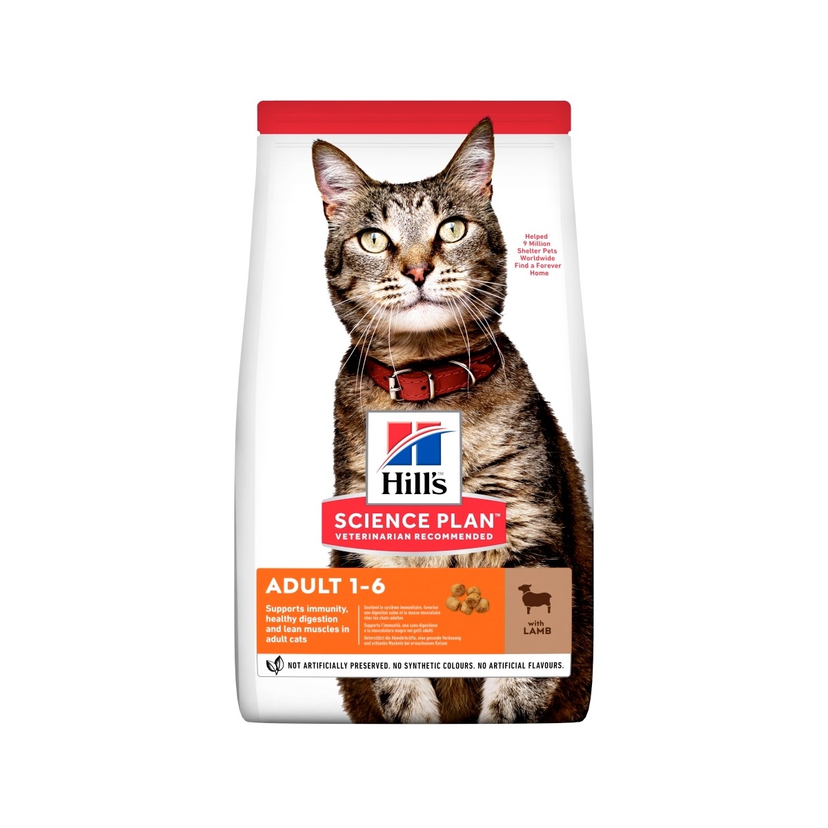 Hill's Feline Adult sausas maistas katėms su ėriena 5kg - 