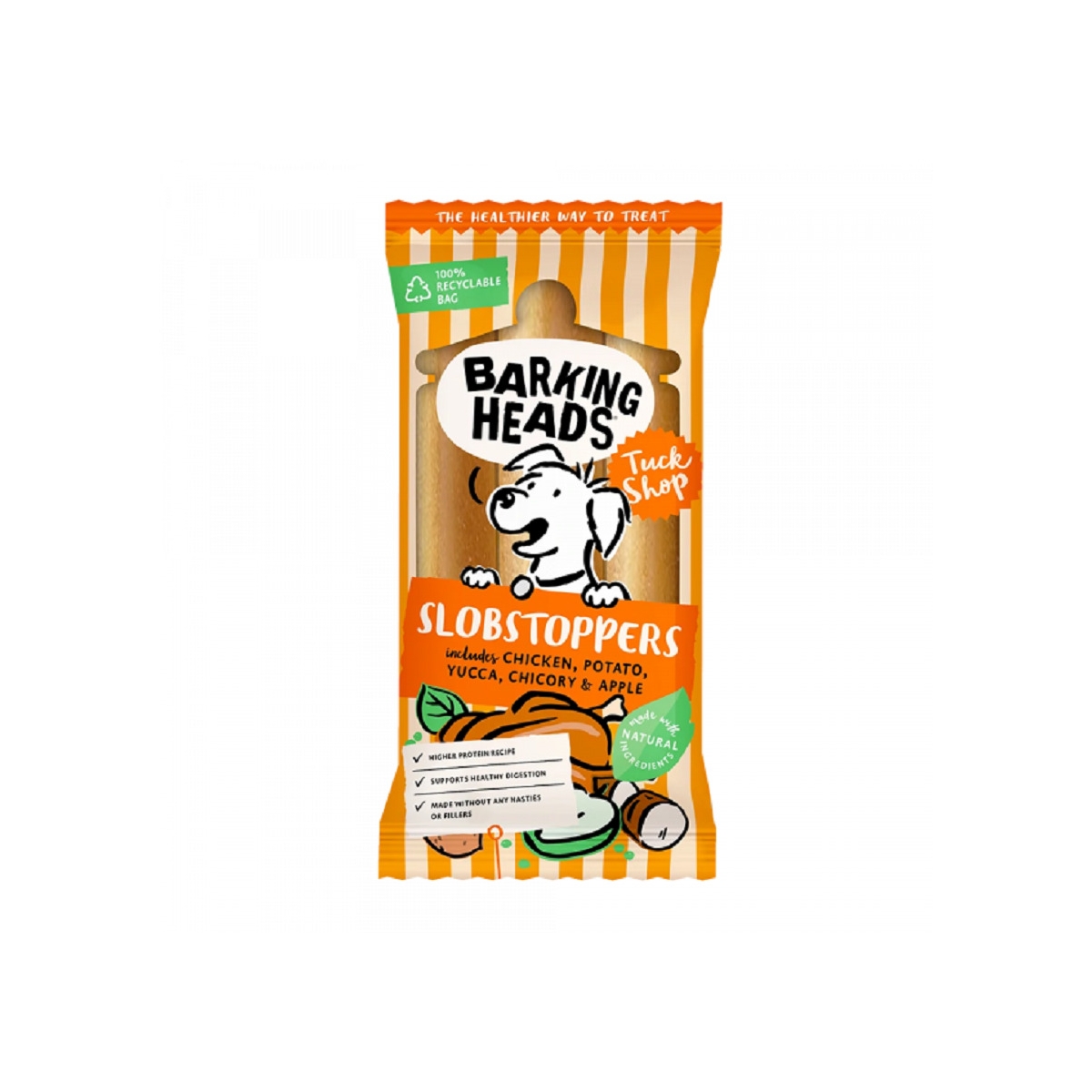 Barking Heads Slobstoppers skanėstai šunims su vištiena, 200 g - 