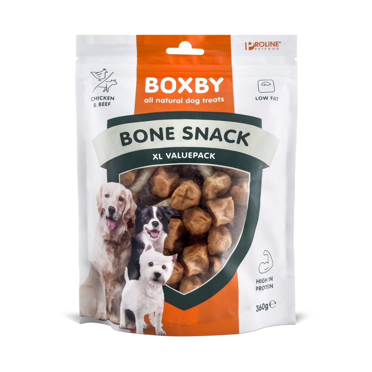 Boxby Bone Snack skanėstas šunims, 360 g - 