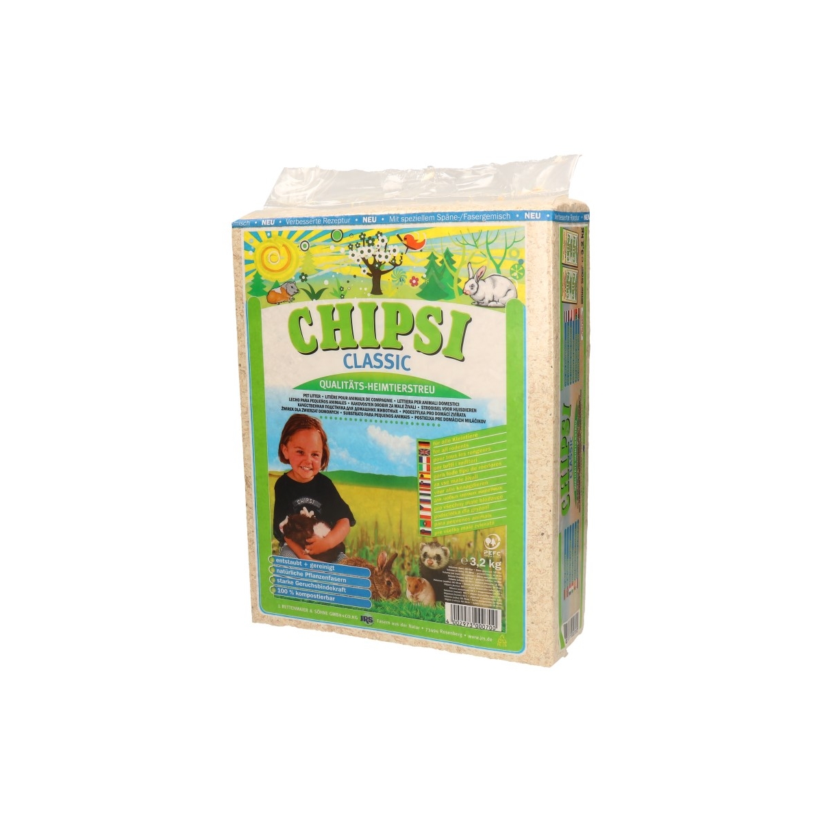 Chipsi Classic pjuvenų kraikas, 3,2kg