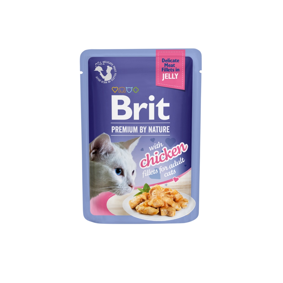 Brit Premium Delicate Chicken in Jelly konservai katėms su višt. 85 g - 