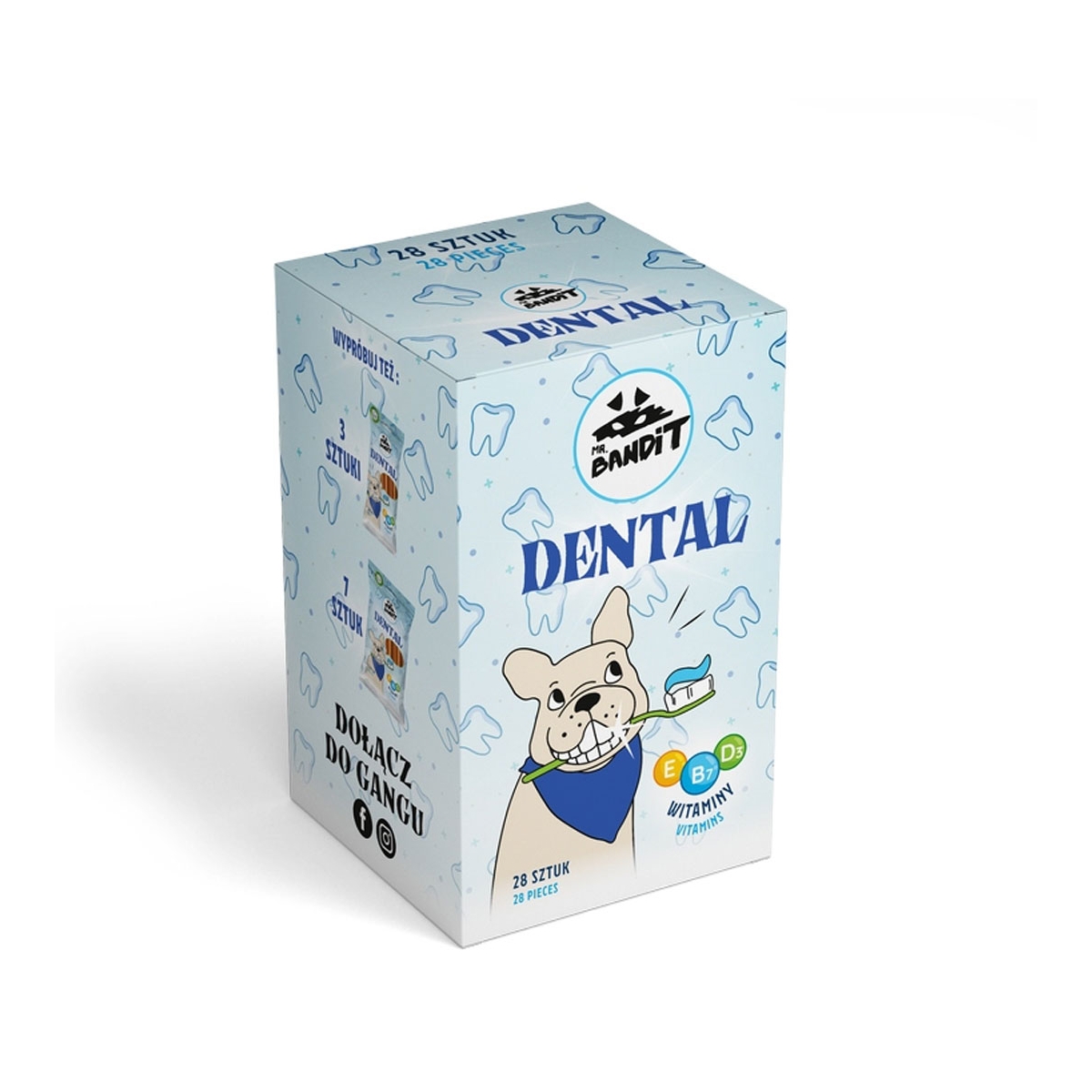 Mr. Bandit Dental Sticks skanėstų lazdelės šunims, 28 vnt. -  1