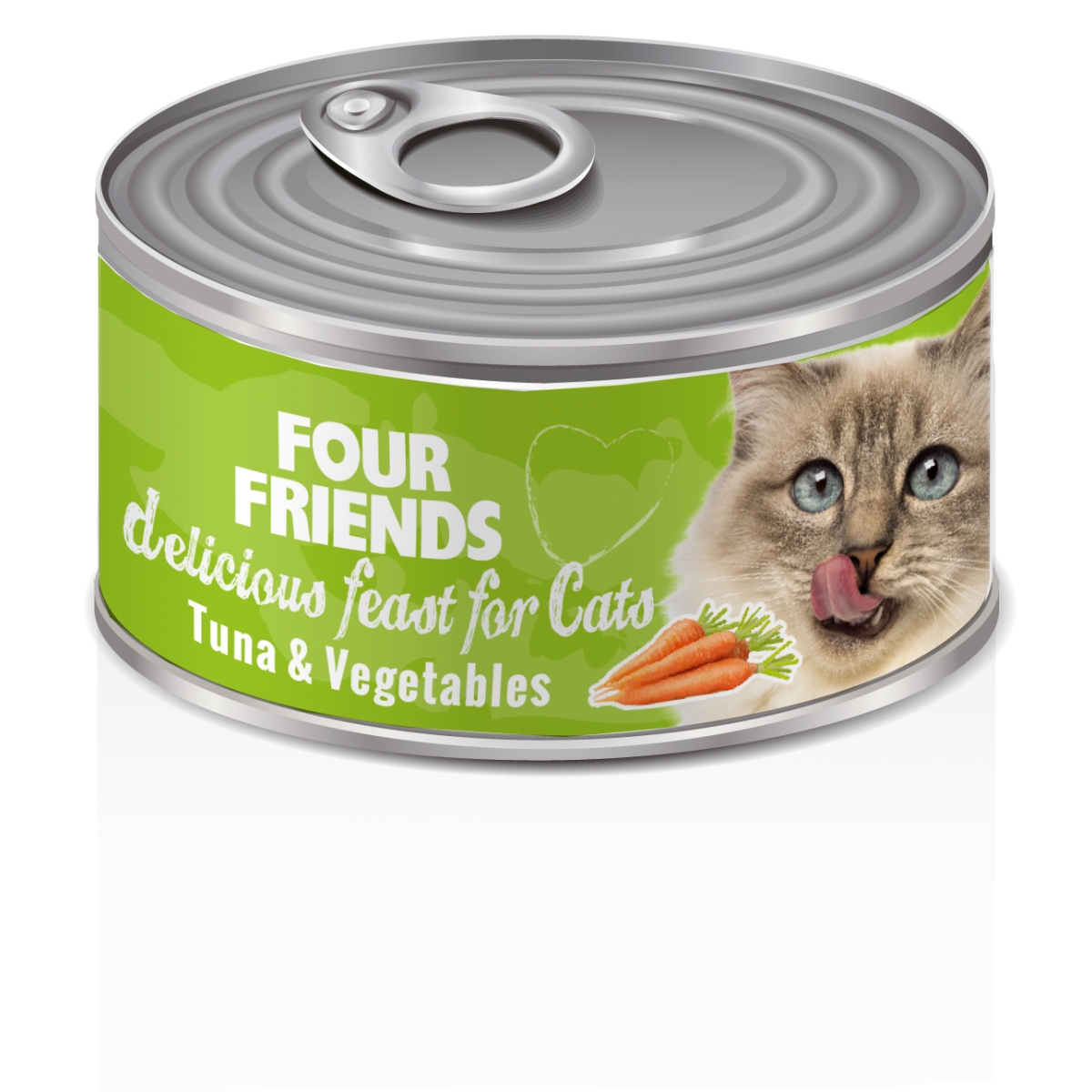 Four Friends konservai katėms, tunas su daržovėmis, 85 g - 