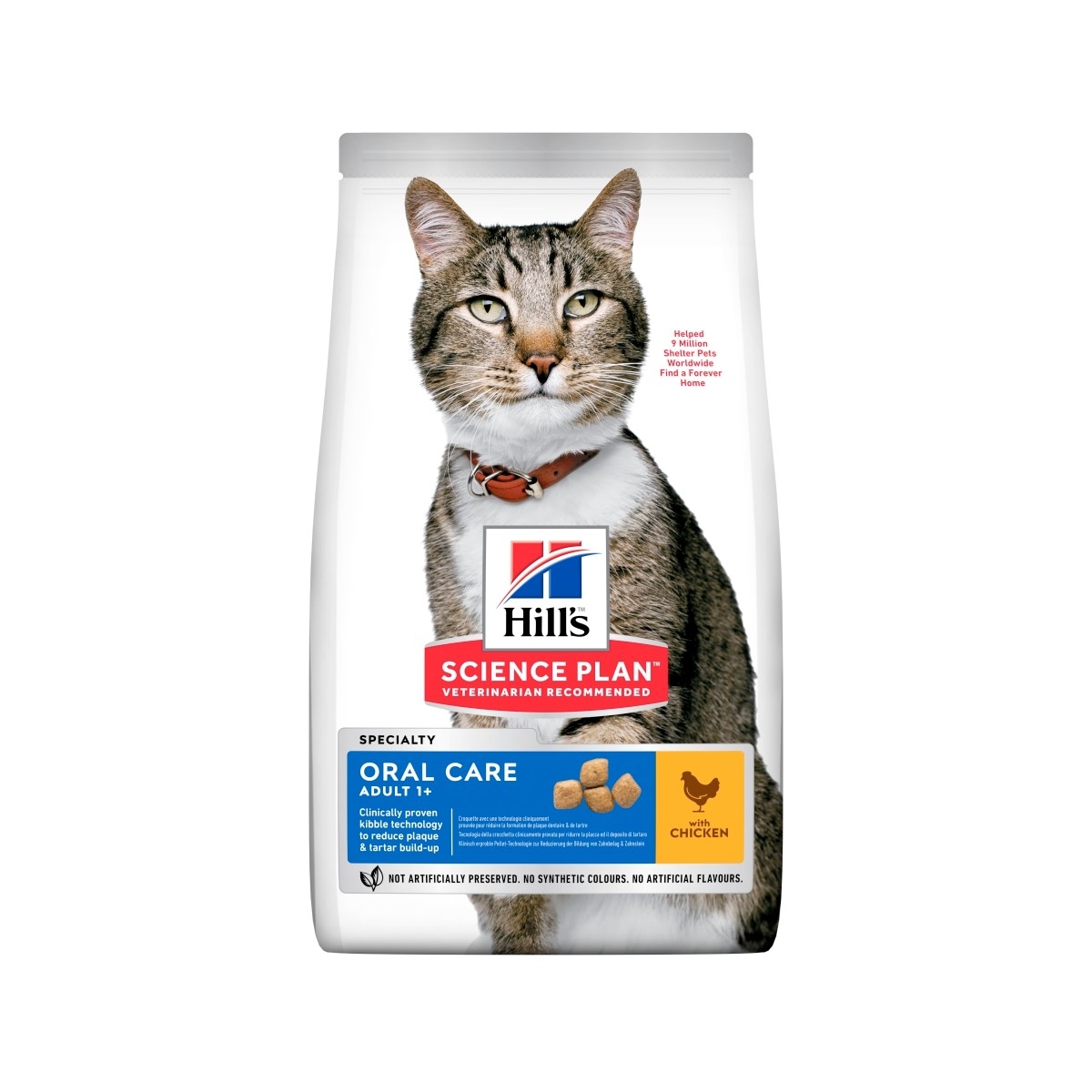 Hill's Feline Oral Care maistas katėms su vištiena 5kg - 