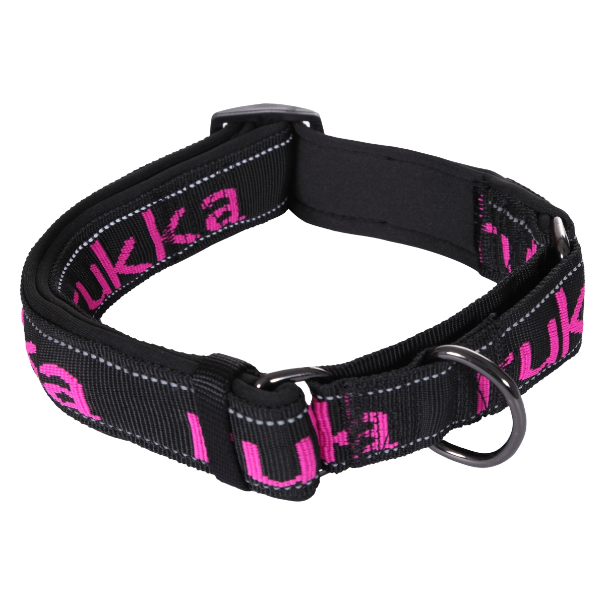 Rukka Solid Web antkaklis, L, 45-65 cm, juod./rož. - 