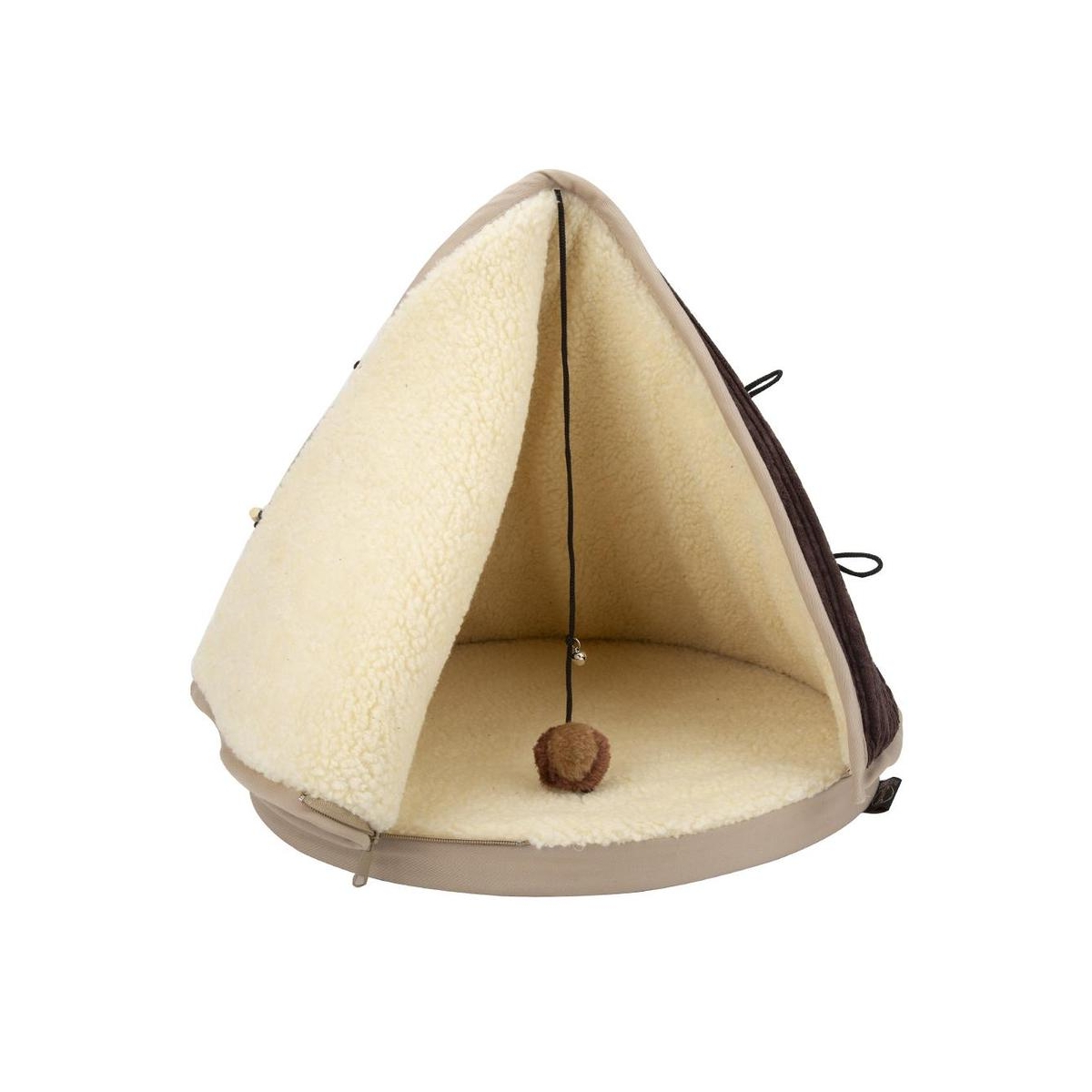 Scruffs Tee-Pee piramidės formos guolis-namelis, 45 x 45 x 60 cm, ruda -  1