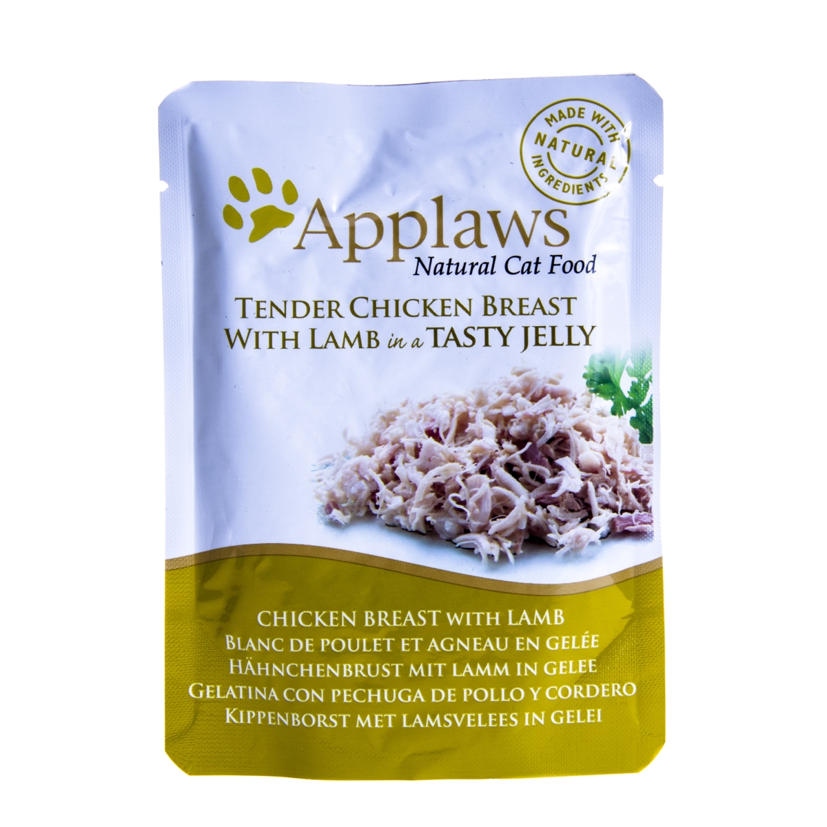 APPLAWS CAT POUCH JELLY KONSERVAI KATĖMS VIŠTIENA&ĖRIENA 70G N16 - 