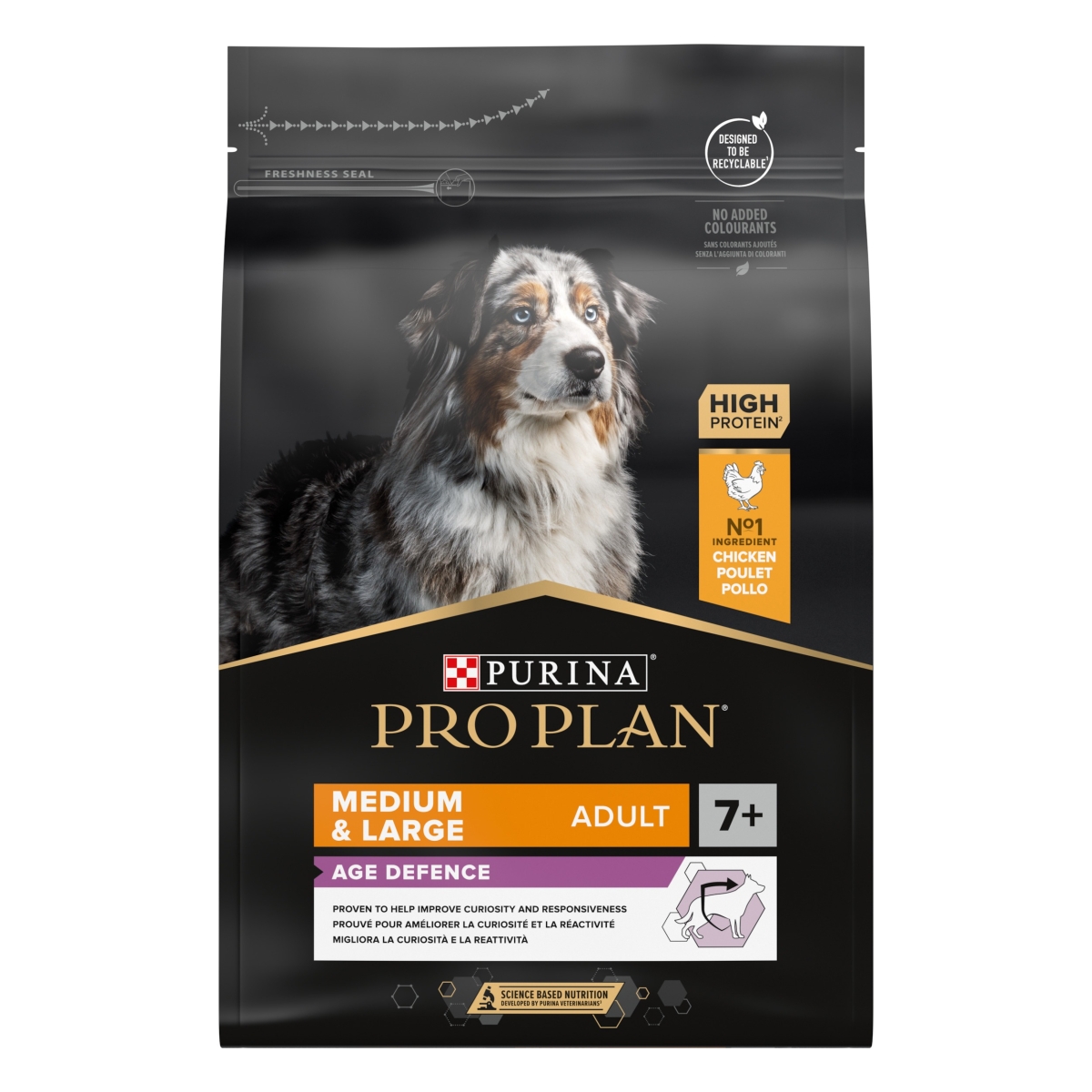 PRO PLAN DOG ADULT MEDIUM/LARGE 7+ CHICKEN 3KG - 