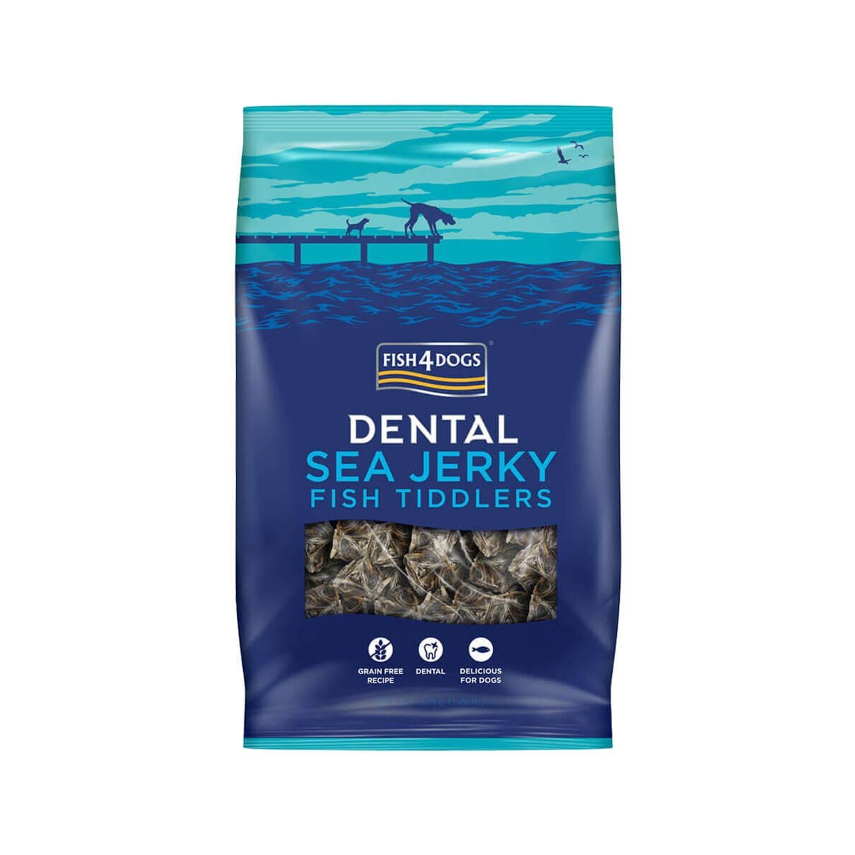 Fish4Dogs Sea Jerky užkandžiai iš žuvies odos, 575 g - 