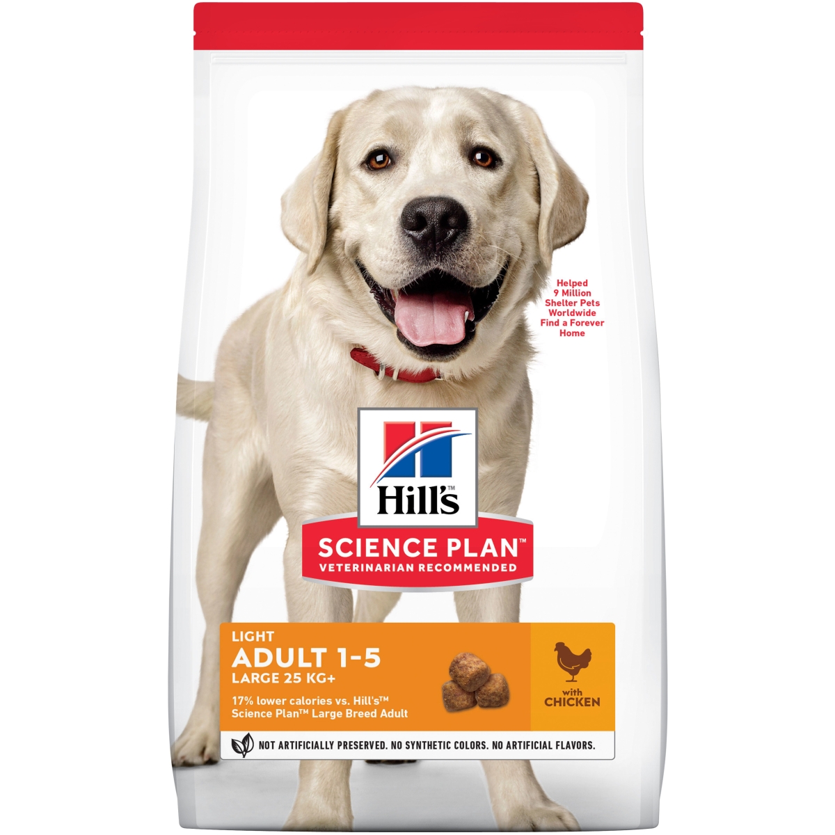 Hill's Canine Adult Light L maistas šunims su višt. 12kg - 