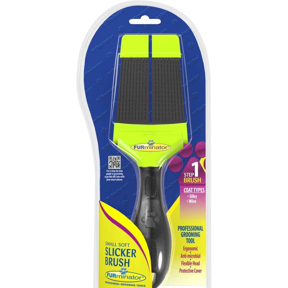 Furminator Slicker Brush šepetys garbanot. plaukams, S dydis - 