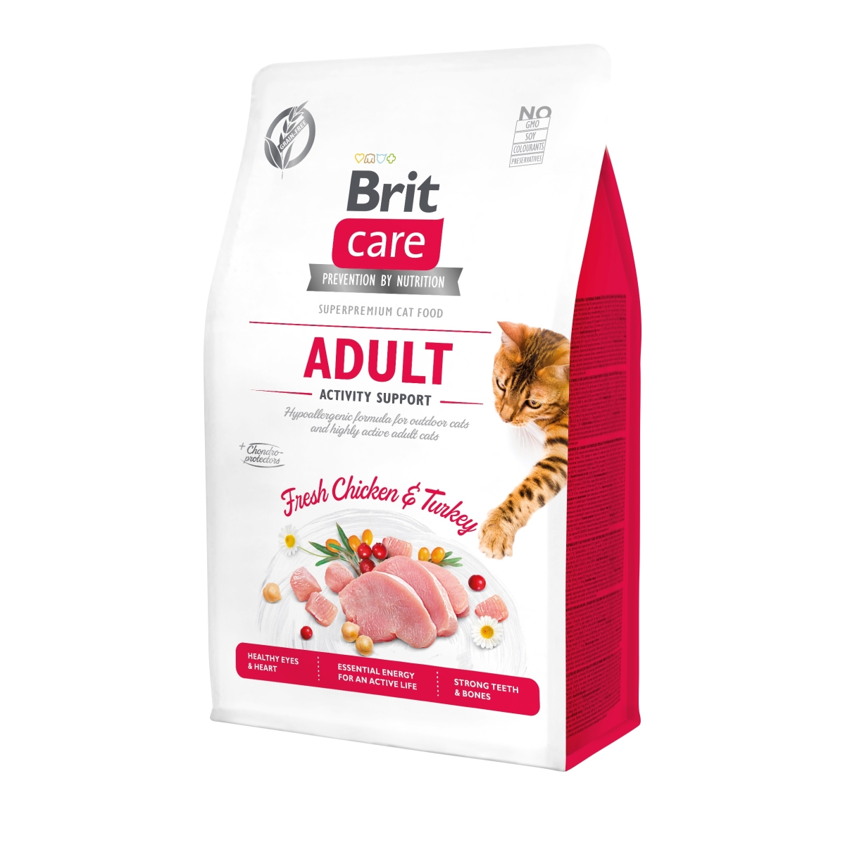 Brit Care begrūdis maistas Activity support katėms 7 kg - 