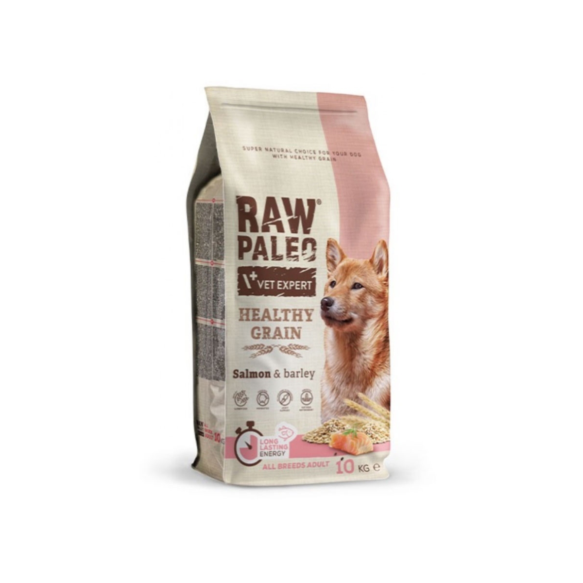 Raw Paleo Healthy Grain Adult sausas maistas šunims su lašiša, 10 kg -  1