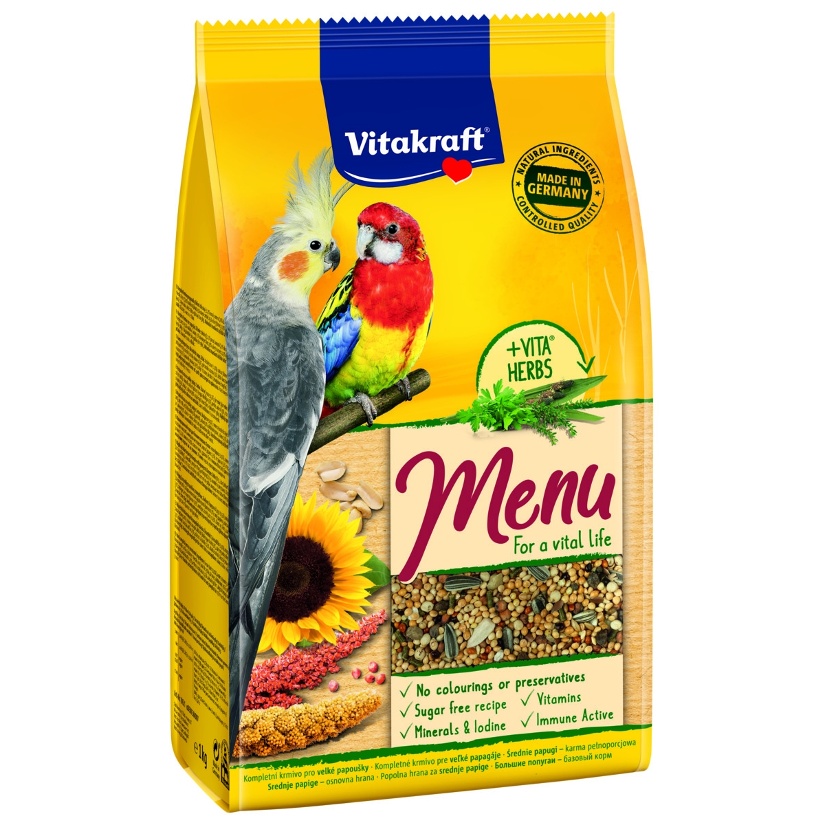 Vitakraft Premium maistas vid. papūgoms, 1kg - 