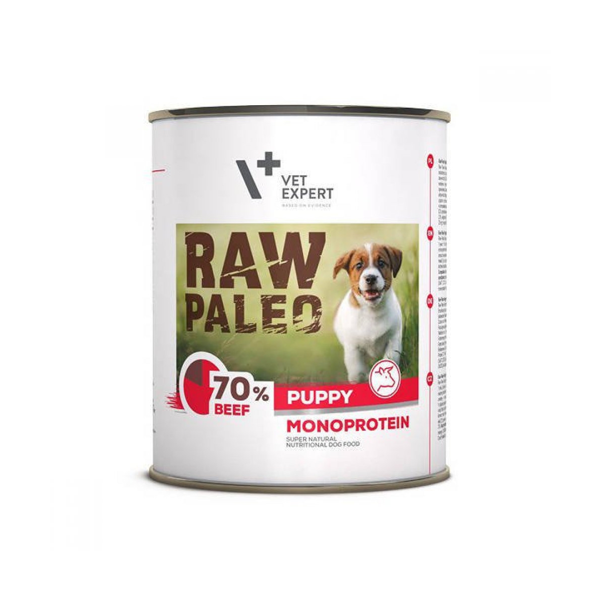 Raw Paleo Puppy konservai šuniukams su jautiena, 800 g - 