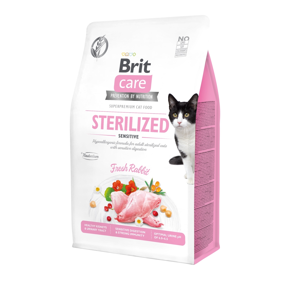 Brit Care begrūdis maistas steriliz/jautrioms katėms 400 g - 