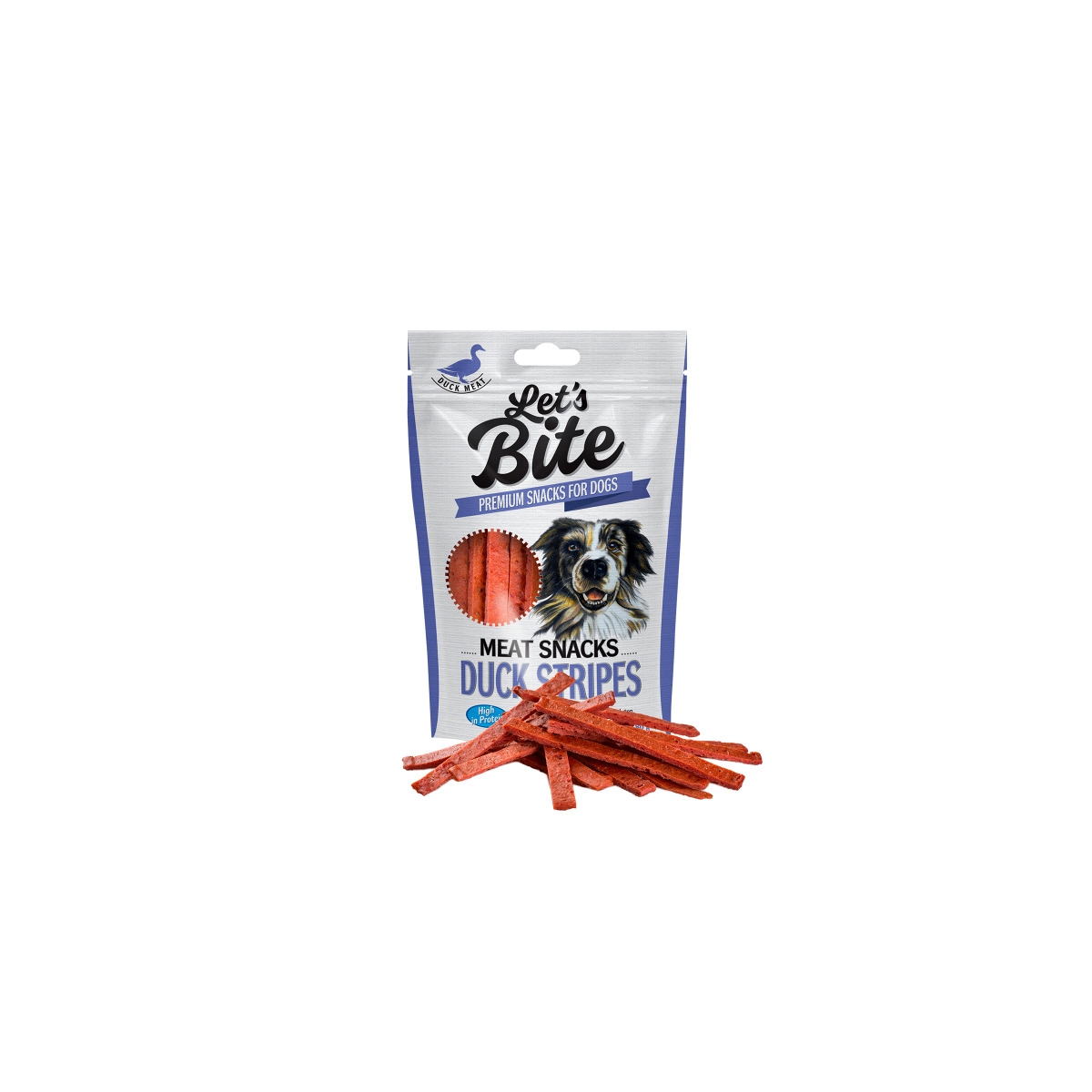 Brit Care Lets Bite stripe duck skanėstai šunims 80g - 