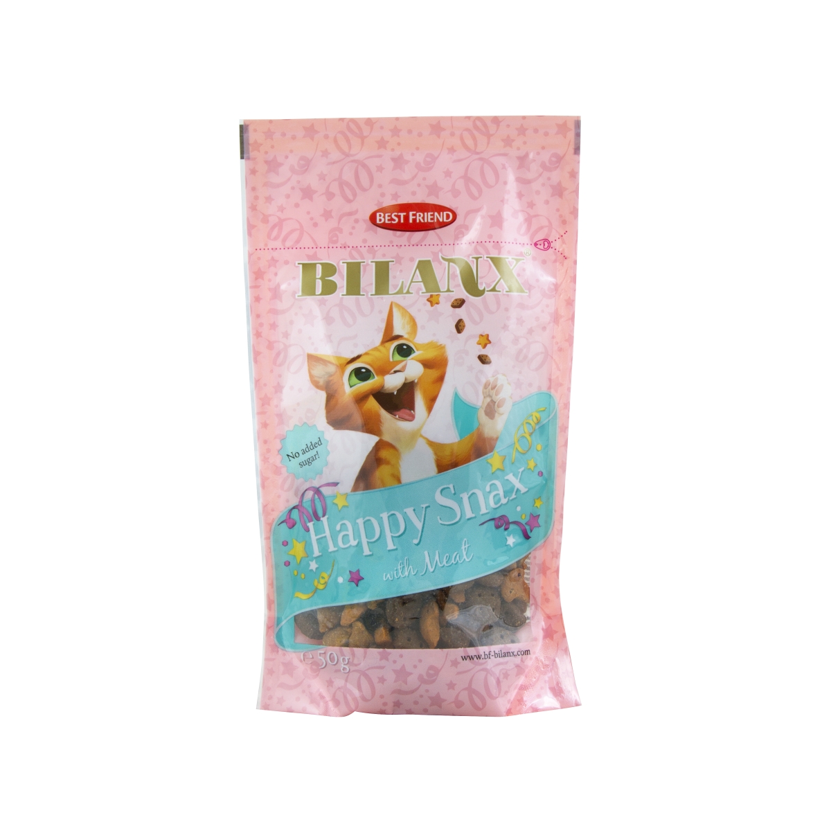 Best Friend Bilanx Happy Snax skanėstai katėms su mėsa, 50 g - 