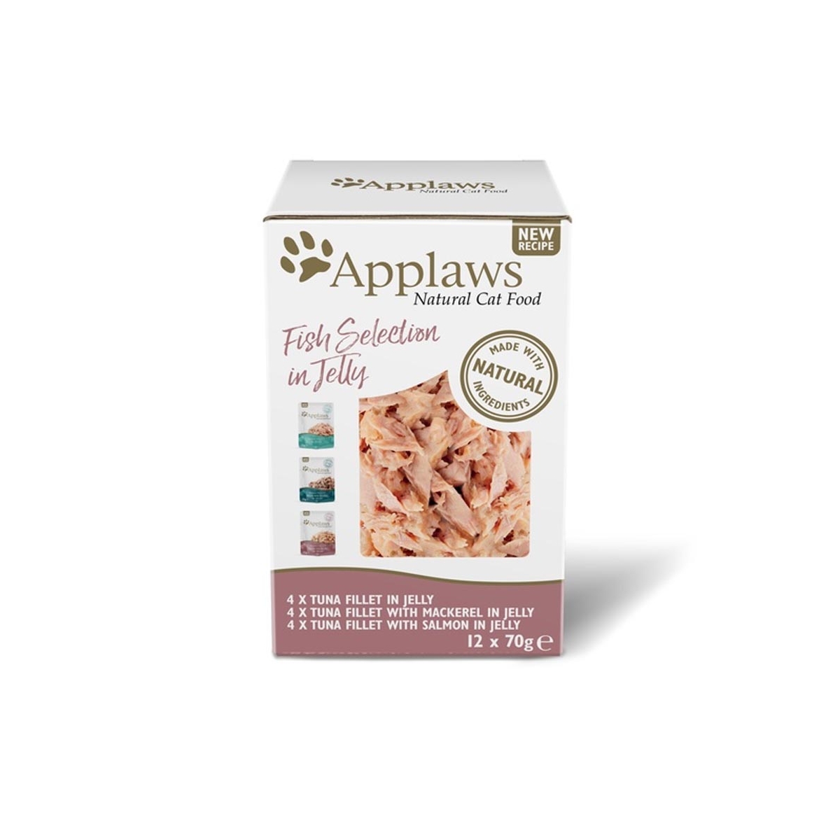 Applaws žuvies želė rinkinys katėms 12 x 70g -  1