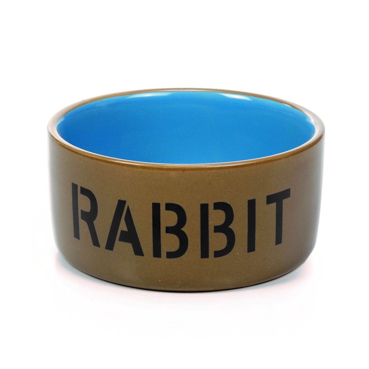 Beeztees Rabbit keraminis dubenėlis graužikams, 11,5 cm, smėlio/mėlyna - 