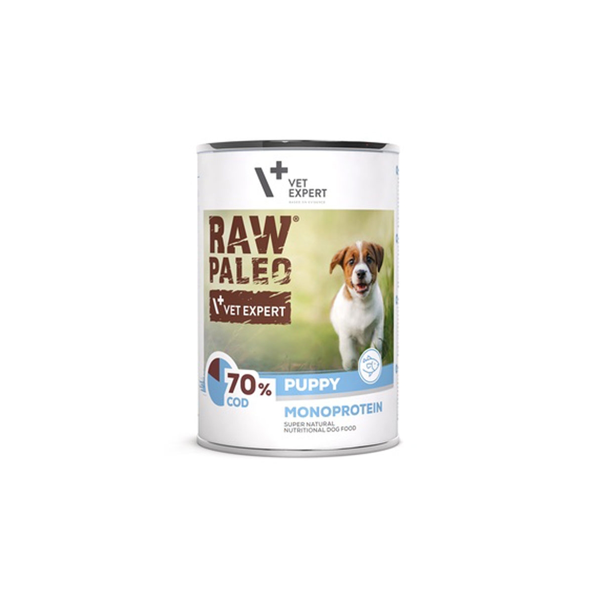 Raw Paleo Puppy konservai šuniukams su menke, 400 g