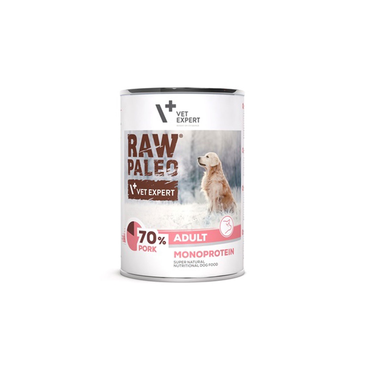 Raw Paleo Adult konservai šunims su kiauliena, 400 g - 