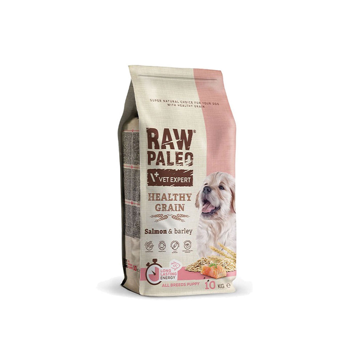 Raw Paleo Healthy Grain Puppy sausas maistas šuniukams su lašiša,10 kg -  1