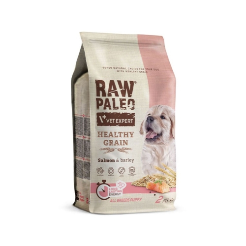 Raw Paleo Healthy Grain Puppy sausas maistas šuniukams su lašiša, 2 kg