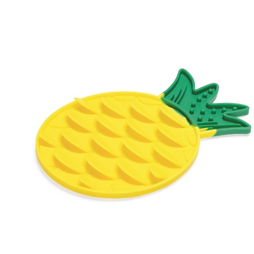 Beeztees Pineapple laižymo kilimėlis, geltonas, 30x20x3 cm