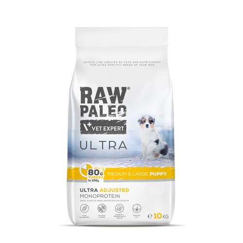 Raw Paleo Ultra puppy medium&large maistas šuniukams su kalakut. 10kg