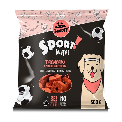 Mr. Bandit Sport Maxi skanėstai šunims su jautiena, 500 g