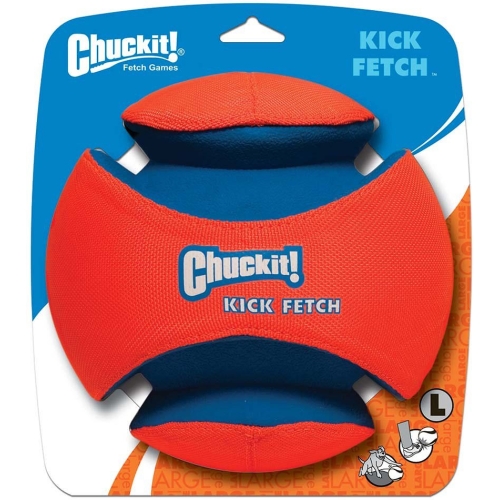 Chuckit Kick Fetch žaislas šunims, L dydis, oranžinis/mėlynas