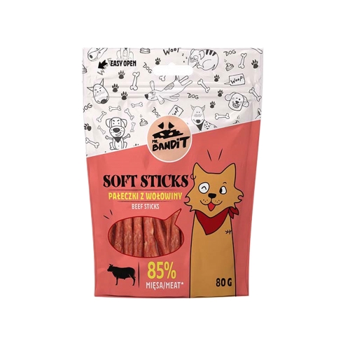 Mr. Bandit Soft Sticks jautienos lazdelės šunims, 80 g