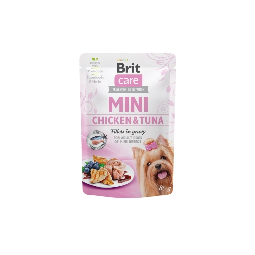 Brit Care Mini konservai šunims su vištiena ir tunu, 85 g