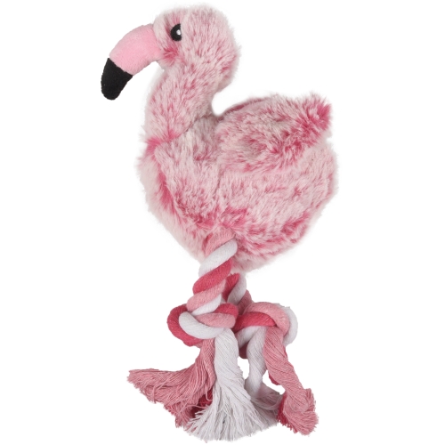 Flamingo pliušinis žaislas su virve, 36cm