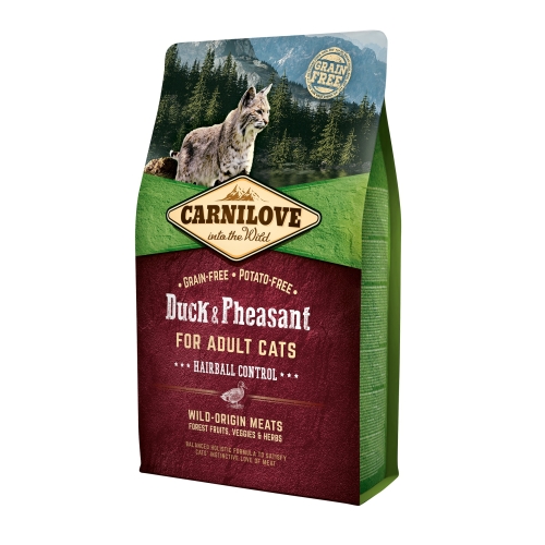 Carnilove Hairball maistas katėms su antiena, 2 kg