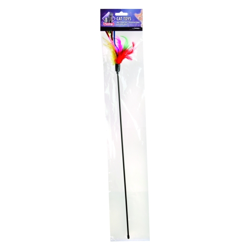 Flamingo lazdelė su plunksnomis, 48cm