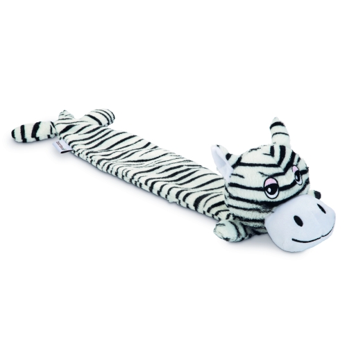 Beeztees Flatinos Zebra žaislas šunims, 53 cm, dryžuotas