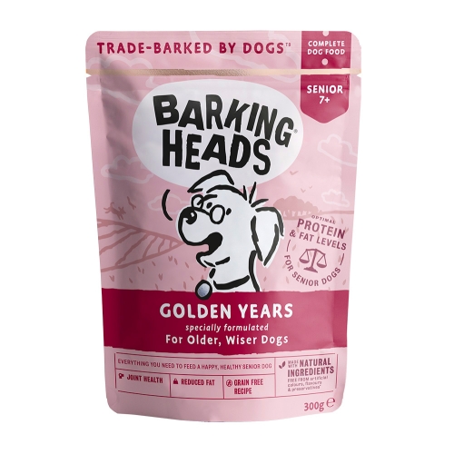 Barking Heads Golden Years konservai šunims senjorams su višt., 300g