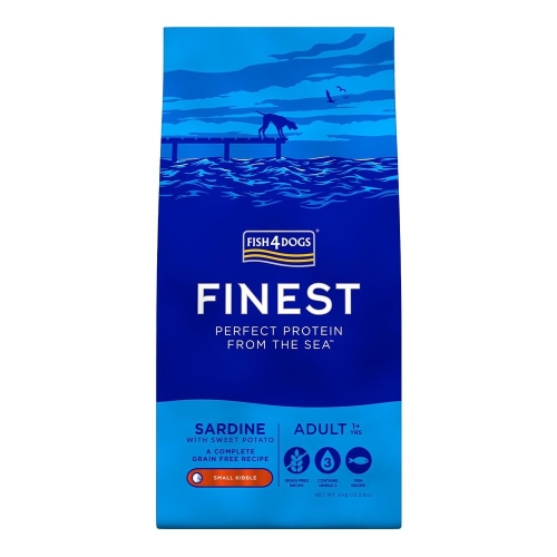 Fish4Dogs Finest Sardine sausas maistas šunims, 6 kg (maž.granulės)