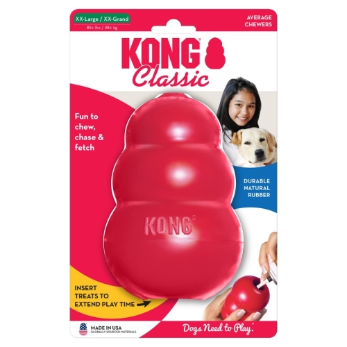 KONG Classic skanėstais užpildomas žaislas, XXL dydžio, 14,5 cm