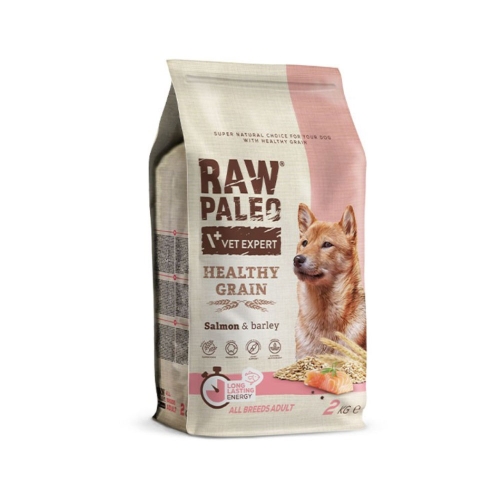 Raw Paleo Healthy Grain Adult sausas maistas šunims su lašiša, 2 kg