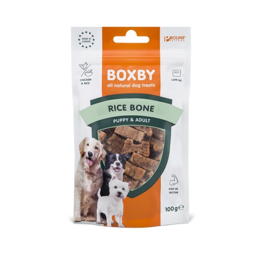 Boxby Rice Bone skanėstas šunims, 100 g