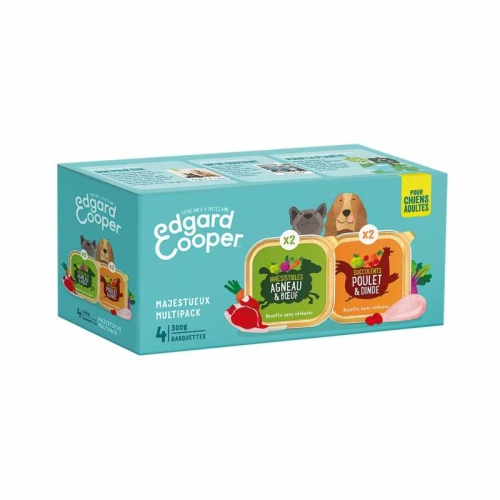 Edgard Cooper Multipack konservų rinkinys šunims, 4x300 g