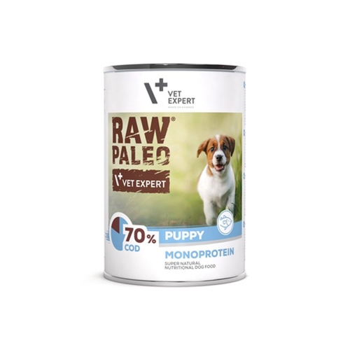 Raw Paleo Puppy konservai šuniukams su menke, 400 g