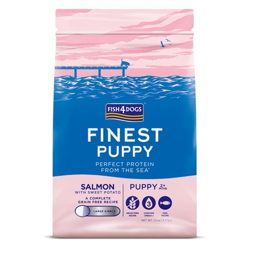 Fish4Dogs Finest Puppy sausas maistas šunims, 1,5 kg (maž.granulės)