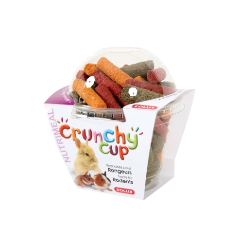 Zolux Crunchy Cup skanėstai graužikams su liucerna, 180 g