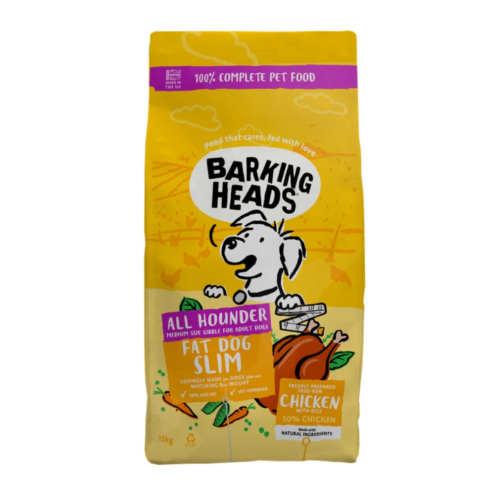 Barking Heads Fat Dog Slim sausas maistas šunims su vištiena, 12 kg -  3